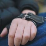 Рукавичка для фіксації предметів в руці одягнена на руку